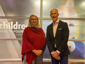 Sandra Hudson and Bryan Thomson 2020-2021 Children's Health Foundation of Vancouver Island-board chair