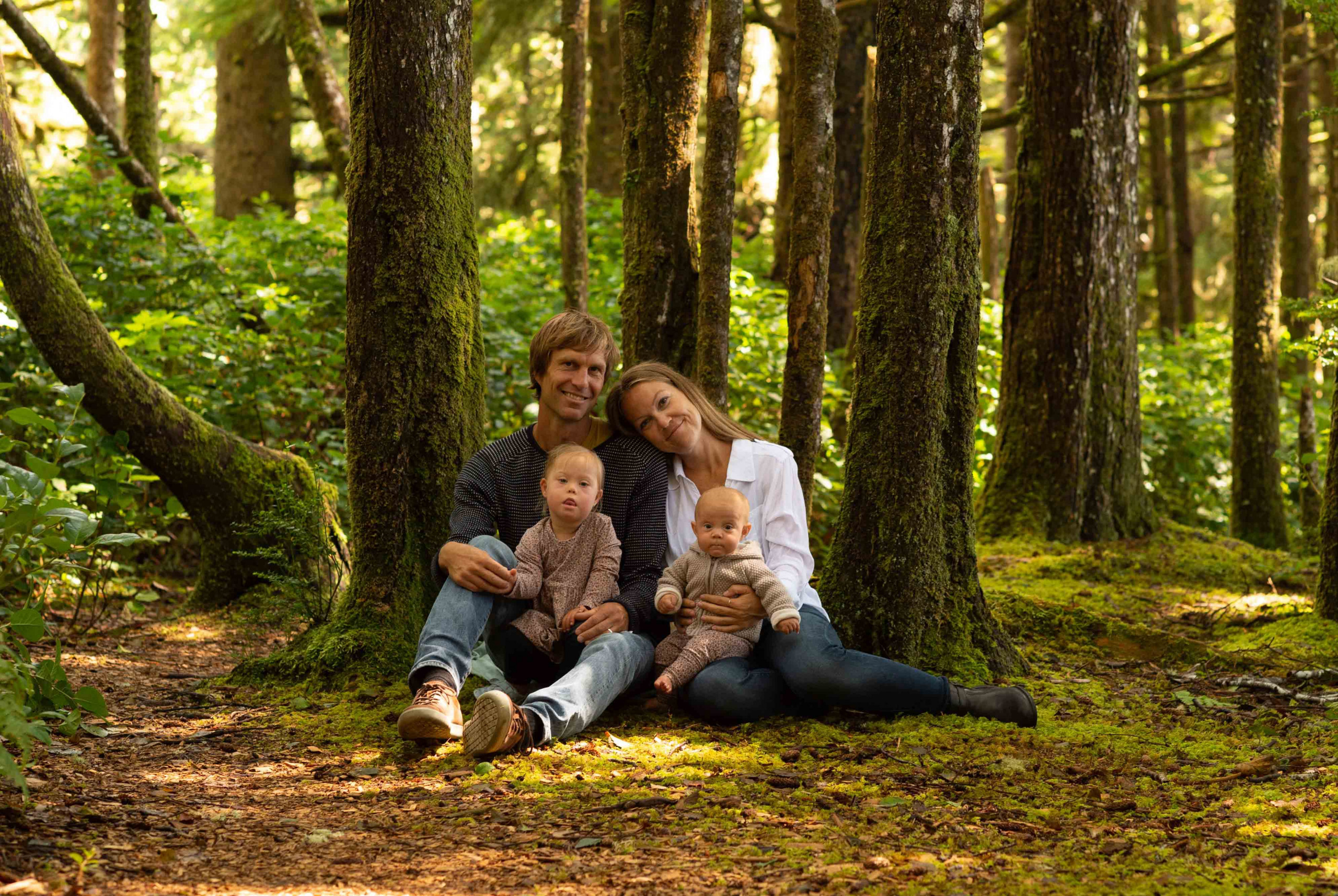 Island family in the forest - helping Island families access the health care for their kids