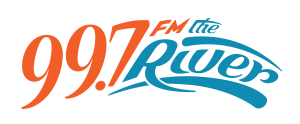 99.7 the river logo